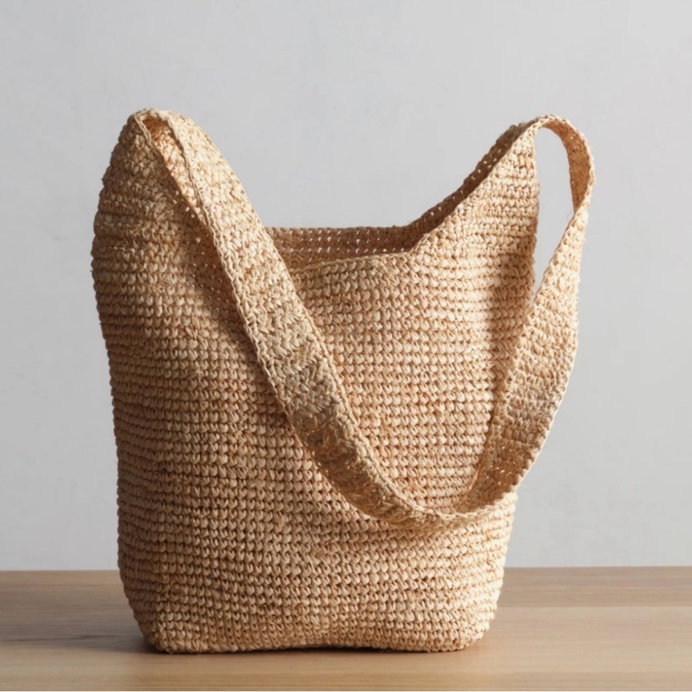 Jenni Kayne Raffia Crossbody Bag